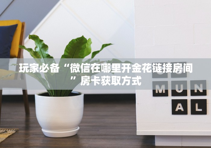 玩家必备“微信在哪里开金花链接房间”房卡获取方式