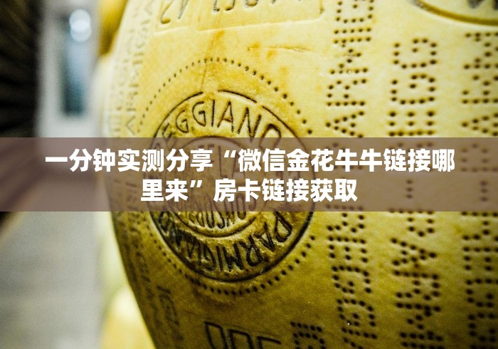 一分钟实测分享“微信金花牛牛链接哪里来”房卡链接获取